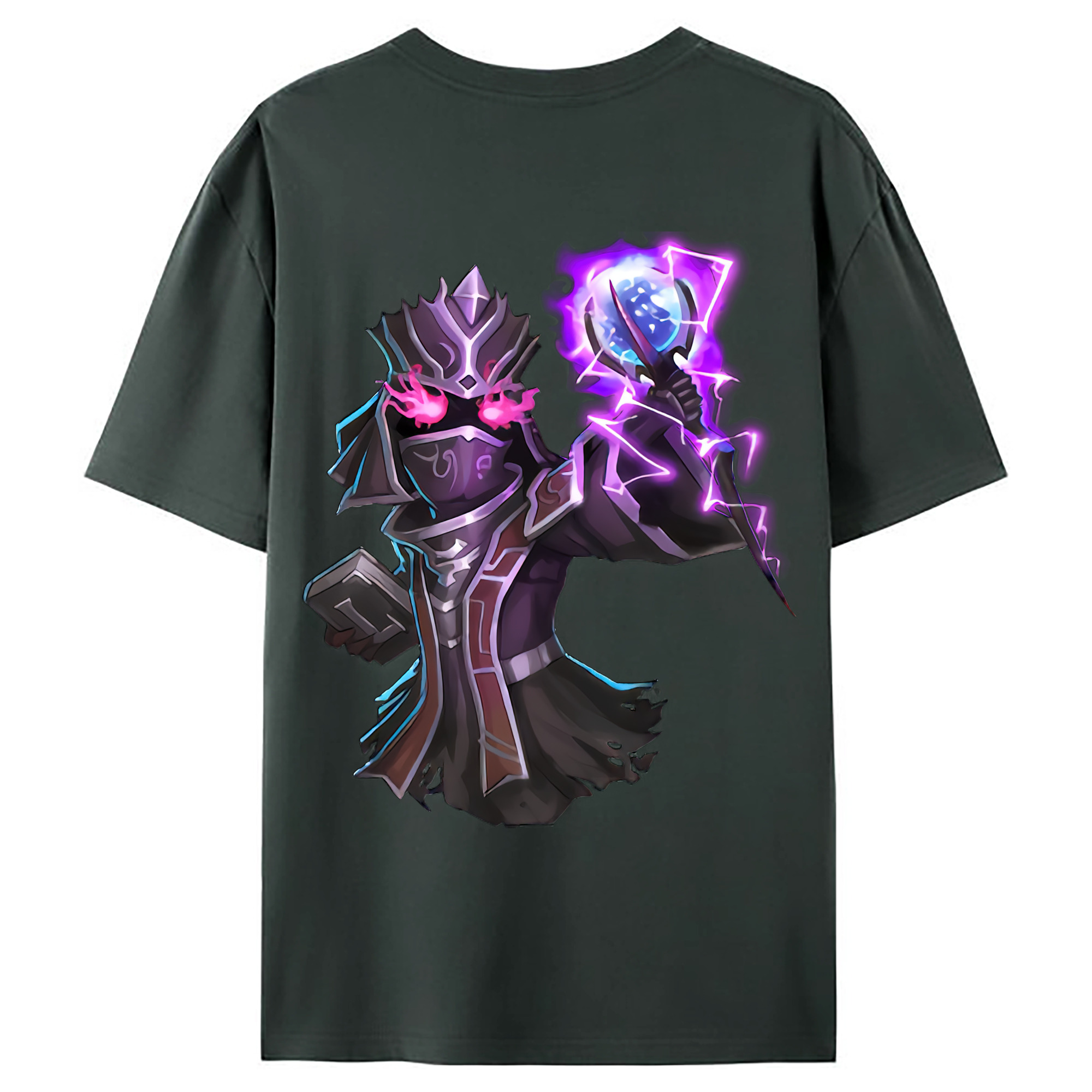 （画像用） リーグ・オブ・レジェンド League of Legends LOL 綿100％ メンズ半袖Tシャツ（バックプリント） 通気性